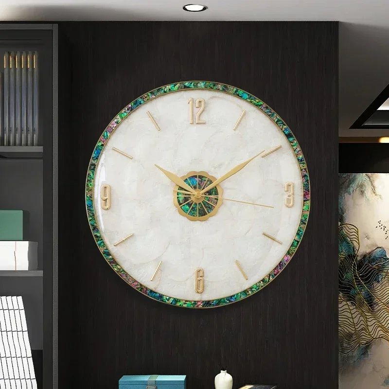Light luxury shell wall clock pure brass watch fashion simple living room Nordic creative home personalized clock hanging wall
Light luxury shell wall clock pure brass watch fashion simple living room Nordic creative home personalized clock hanging wall