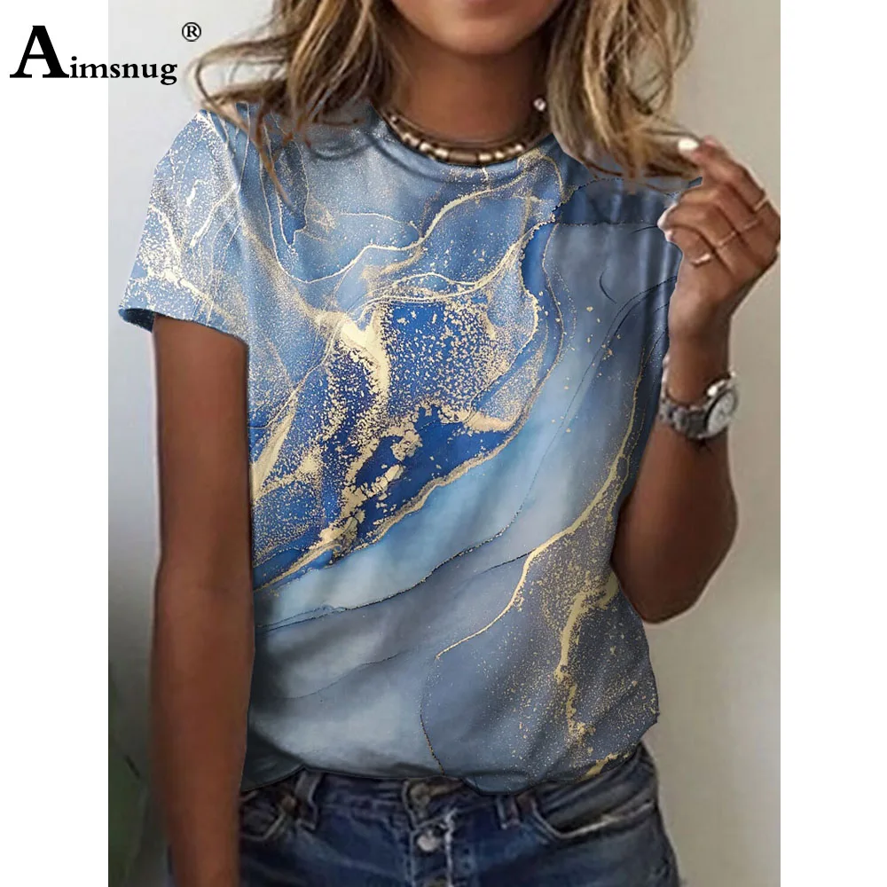 Aimsnug 2022 Summer Women Elegant Top Streetwear Casual Shirts Round Neck Tunic Clothing Ladies Fashion 3D Print Tee Shirt Femme
Aimsnug 2022 Summer Women Elegant Top Streetwear Casual Shirts Round Neck Tunic Clothing Ladies Fashion 3D Print Tee Shirt Femme