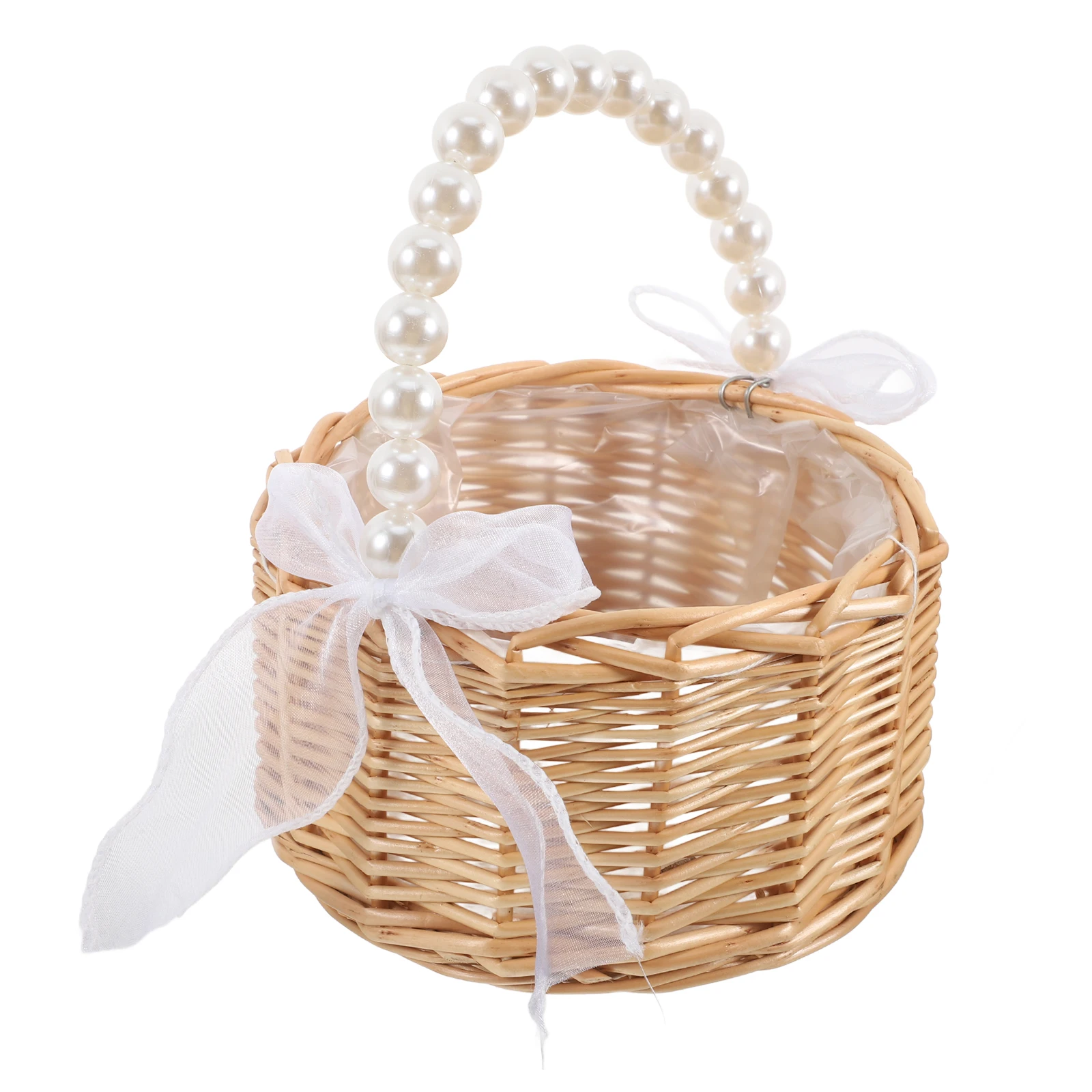 Pearl H Flower Baskets Elegant Wedding Woven Basket Elegant Wicker Flower Girls Basket Plant Holder Lightweight Outdoor Picnic
Pearl H Flower Baskets Elegant Wedding Woven Basket Elegant Wicker Flower Girls Basket Plant Holder Lightweight Outdoor Picnic