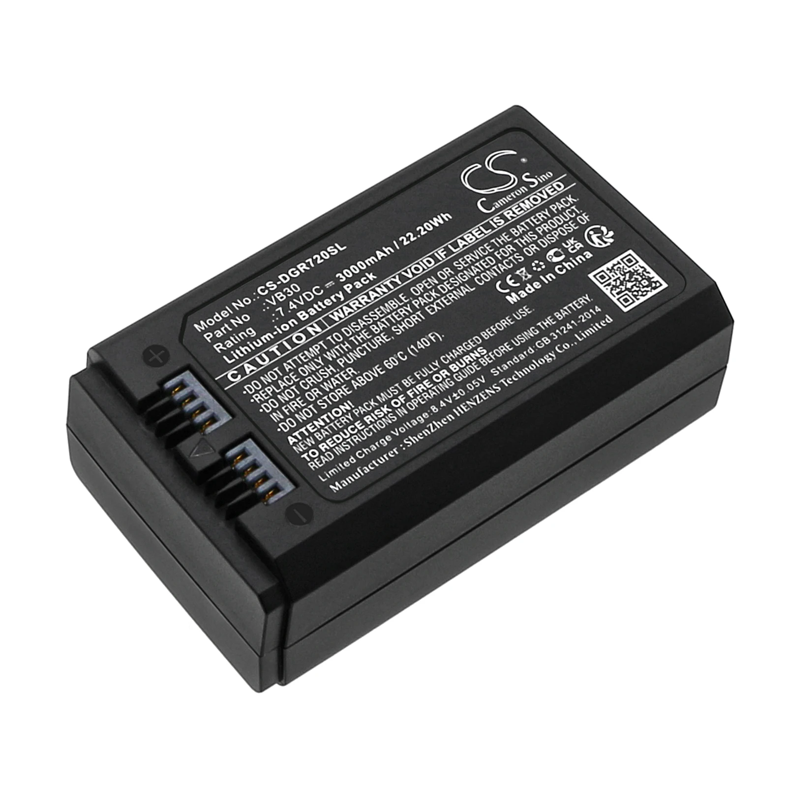 CS Replacement Battery For GODOX V1 Pro,V850 Ⅲ,V860 Ⅲ,MF-R76,Ring 72,AD100 Pro VB30 3000mAh / 22.20Wh Strobe Lighting
CS Replacement Battery For GODOX V1 Pro,V850 Ⅲ,V860 Ⅲ,MF-R76,Ring 72,AD100 Pro VB30 3000mAh / 22.20Wh Strobe Lighting