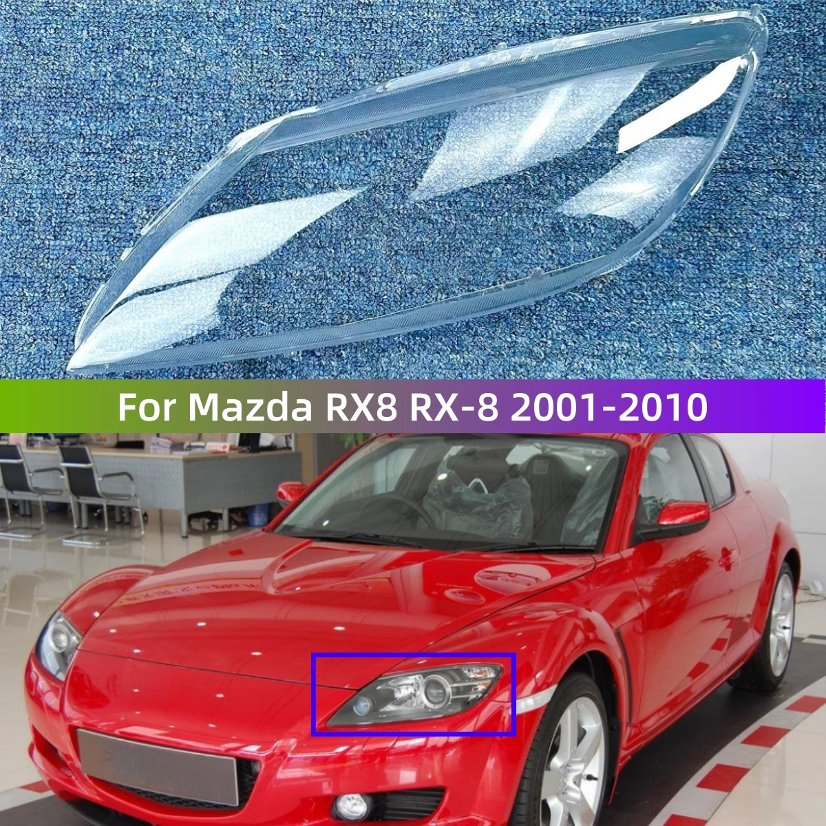 For Mazda RX8 RX-8 2001 to 2010 Accessories Vehicles Transparent PC Material Headlights Glass Shell
For Mazda RX8 RX-8 2001 to 2010 Accessories Vehicles Transparent PC Material Headlights Glass Shell