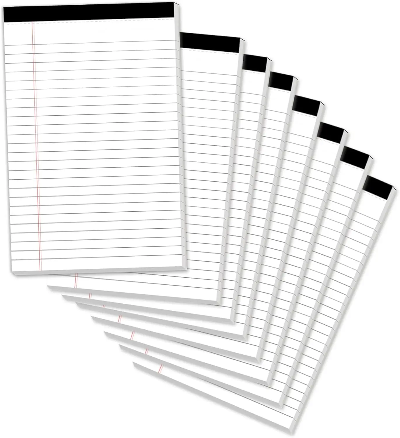 5x8 Legal Pads 8 Pack, College Ruled, Perforated, 30 Sheets Each, Ideal for Office School
5x8 Legal Pads 8 Pack, College Ruled, Perforated, 30 Sheets Each, Ideal for Office School
