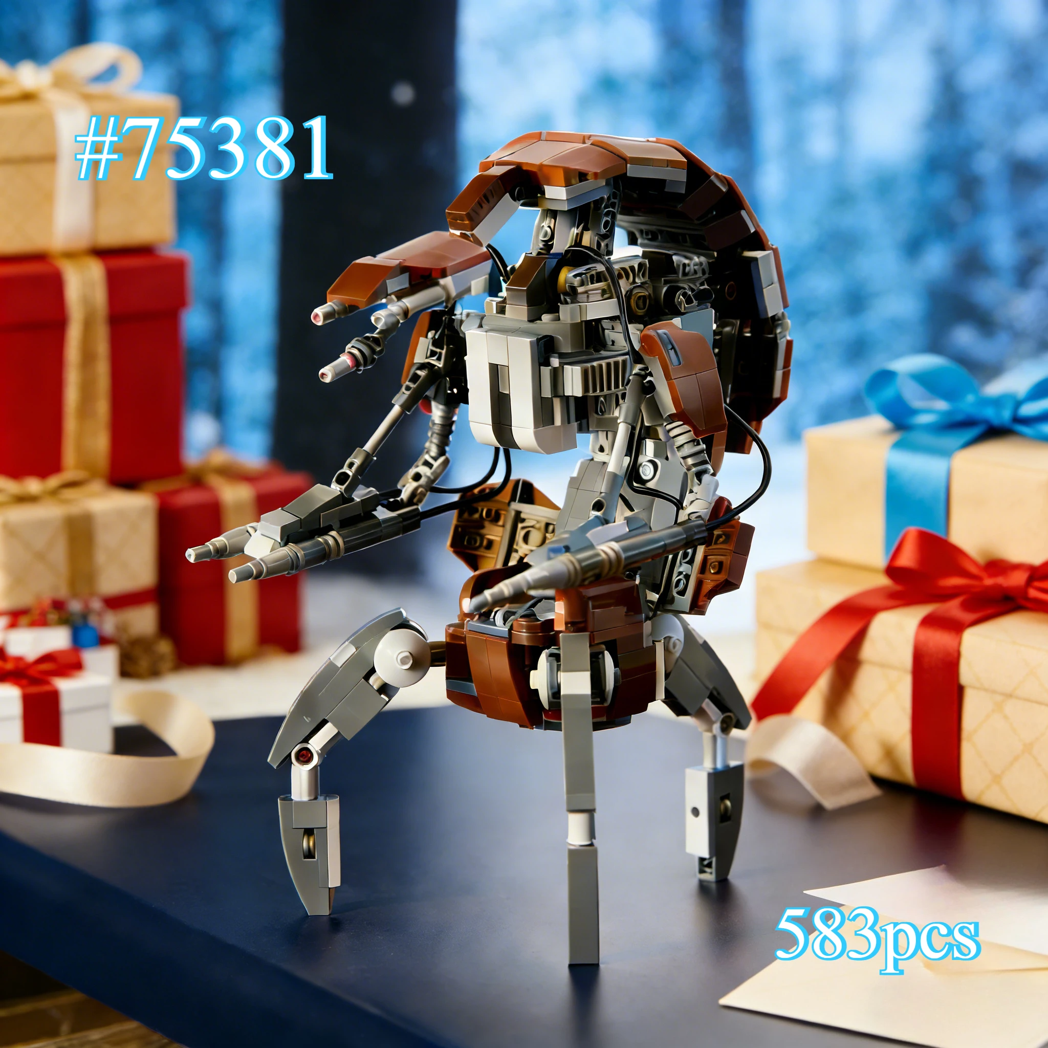 Набор строительных блоков Fun Destroyer Robot 75381, подходящий для подарков на день рождения, совместимый с деталями Lego, 583 шт.
Набор строительных блоков Fun Destroyer Robot 75381, подходящий для подарков на день рождения, совместимый с деталями Lego, 583 шт.