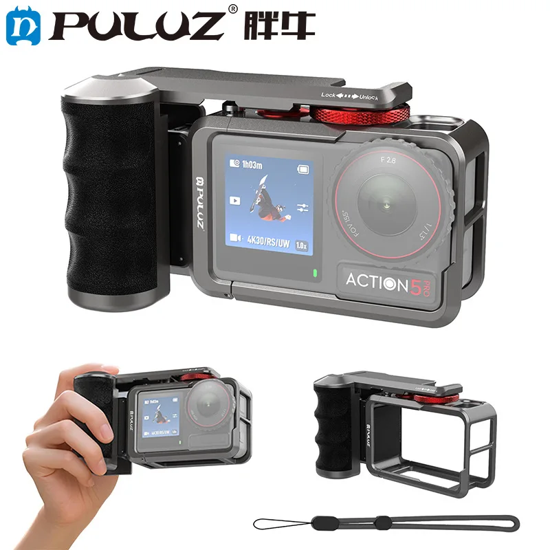Для DJI Osmo Action 5 Pro/4/3 PULUZ спортивная камера из алюминиевого сплава, набор для уличной фотографии с ручкой
Для DJI Osmo Action 5 Pro/4/3 PULUZ спортивная камера из алюминиевого сплава, набор для уличной фотографии с ручкой