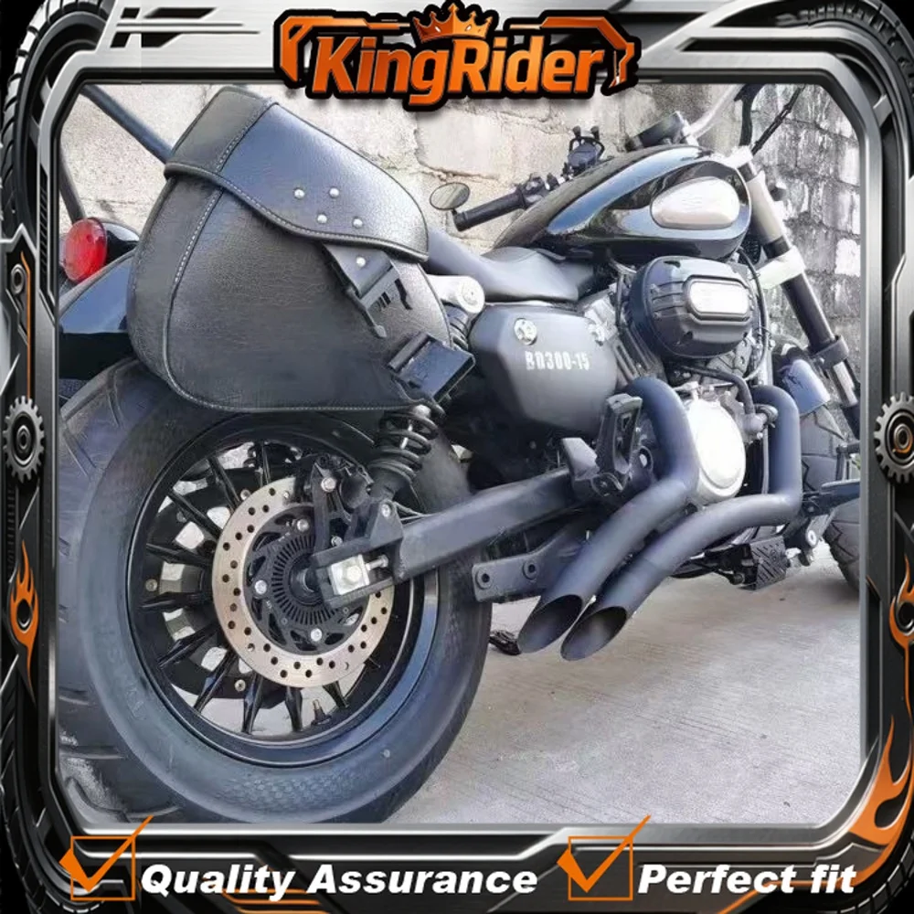 Exhaust pipe for BENDA Chinchilla 300 motorcycle modification; BD300 Harley retro style exhaust pipe with muffler.
Exhaust pipe for BENDA Chinchilla 300 motorcycle modification; BD300 Harley retro style exhaust pipe with muffler.