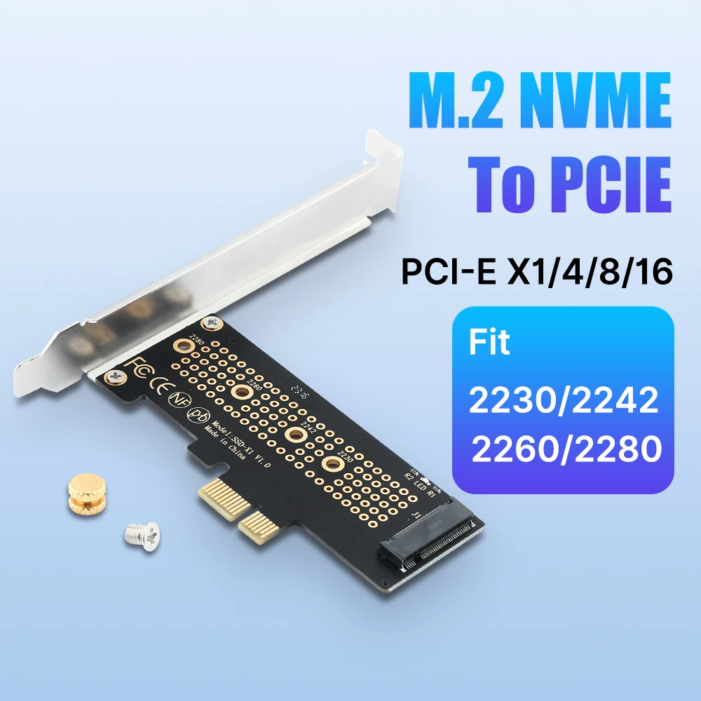Карта адаптера M.2 NVME SSD — PCIe 4.0 M-Key PCIe4.0 X1 X4 Fit 2230/2242/2260/2280 для настольных ПК M.2 SSD Gen4 PCI-E 4.0
Карта адаптера M.2 NVME SSD — PCIe 4.0 M-Key PCIe4.0 X1 X4 Fit 2230/2242/2260/2280 для настольных ПК M.2 SSD Gen4 PCI-E 4.0