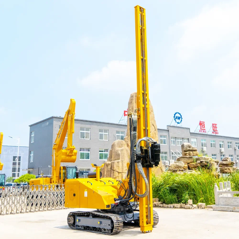Hengwang Crawler Photovoltaic Solar Piling Machine Hydraulic Solar Pile Driver with Core Engine and Pump Competitive Price
Hengwang Crawler Photovoltaic Solar Piling Machine Hydraulic Solar Pile Driver with Core Engine and Pump Competitive Price