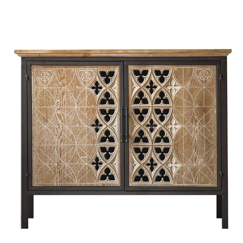 Retro hollow carved TV cabinet coffee table B & B complete set of furniture old living room side cabinet
Retro hollow carved TV cabinet coffee table B & B complete set of furniture old living room side cabinet