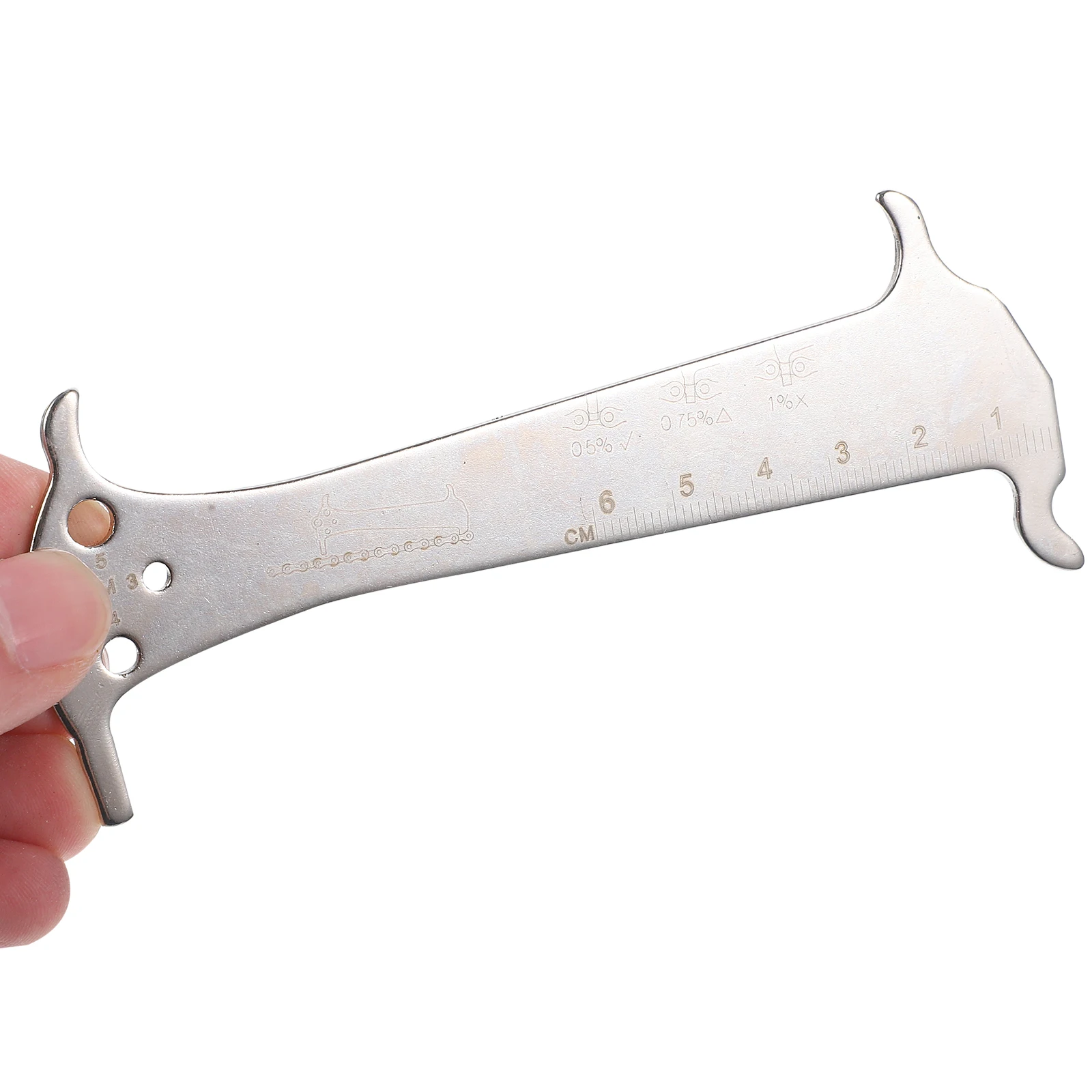 Bike Chain Gauge Stainless Steel Measurement Tool Portable Bike Tool Repair Checker Chain Indicator Measuring Ruler For Chains
Bike Chain Gauge Stainless Steel Measurement Tool Portable Bike Tool Repair Checker Chain Indicator Measuring Ruler For Chains