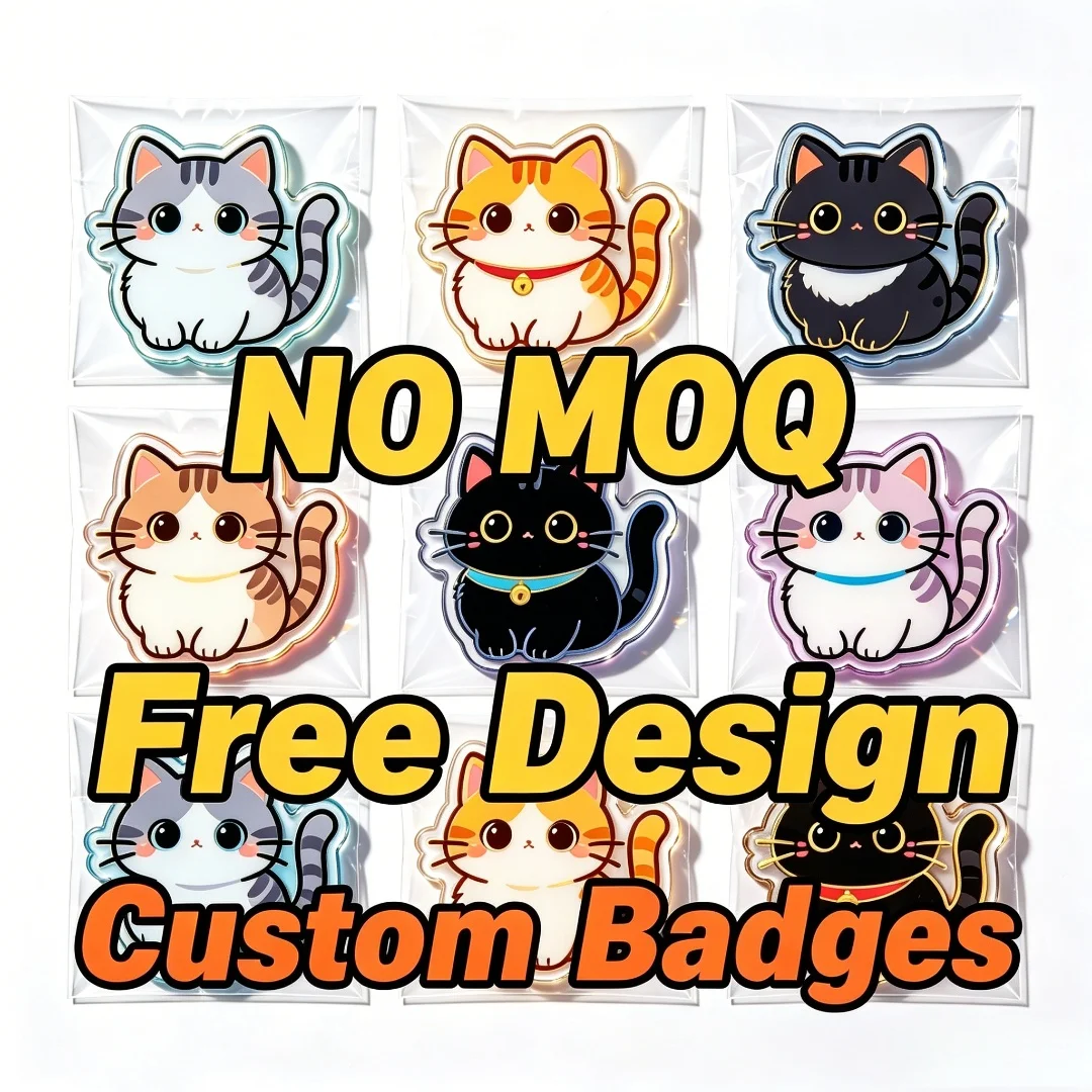 Custom Lapel Pin Cute Cartoon Cat Acrylic Badge Kawaii Kitten Pet Lover Backpack Clothing Decor Gift For Cat Fans
Custom Lapel Pin Cute Cartoon Cat Acrylic Badge Kawaii Kitten Pet Lover Backpack Clothing Decor Gift For Cat Fans