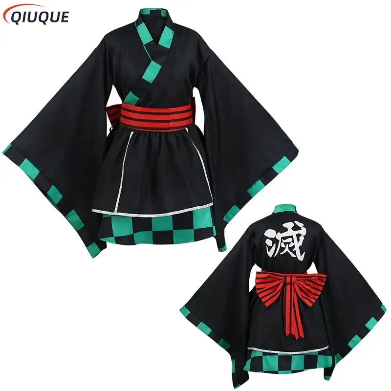 Anime Demon Cosplay Shinobu Nezuko Tanjirou Zenitsu Kyoujurou Cosplay Costume Women Kimono Lolita Dress Uniform Maid Outfits
Anime Demon Cosplay Shinobu Nezuko Tanjirou Zenitsu Kyoujurou Cosplay Costume Women Kimono Lolita Dress Uniform Maid Outfits