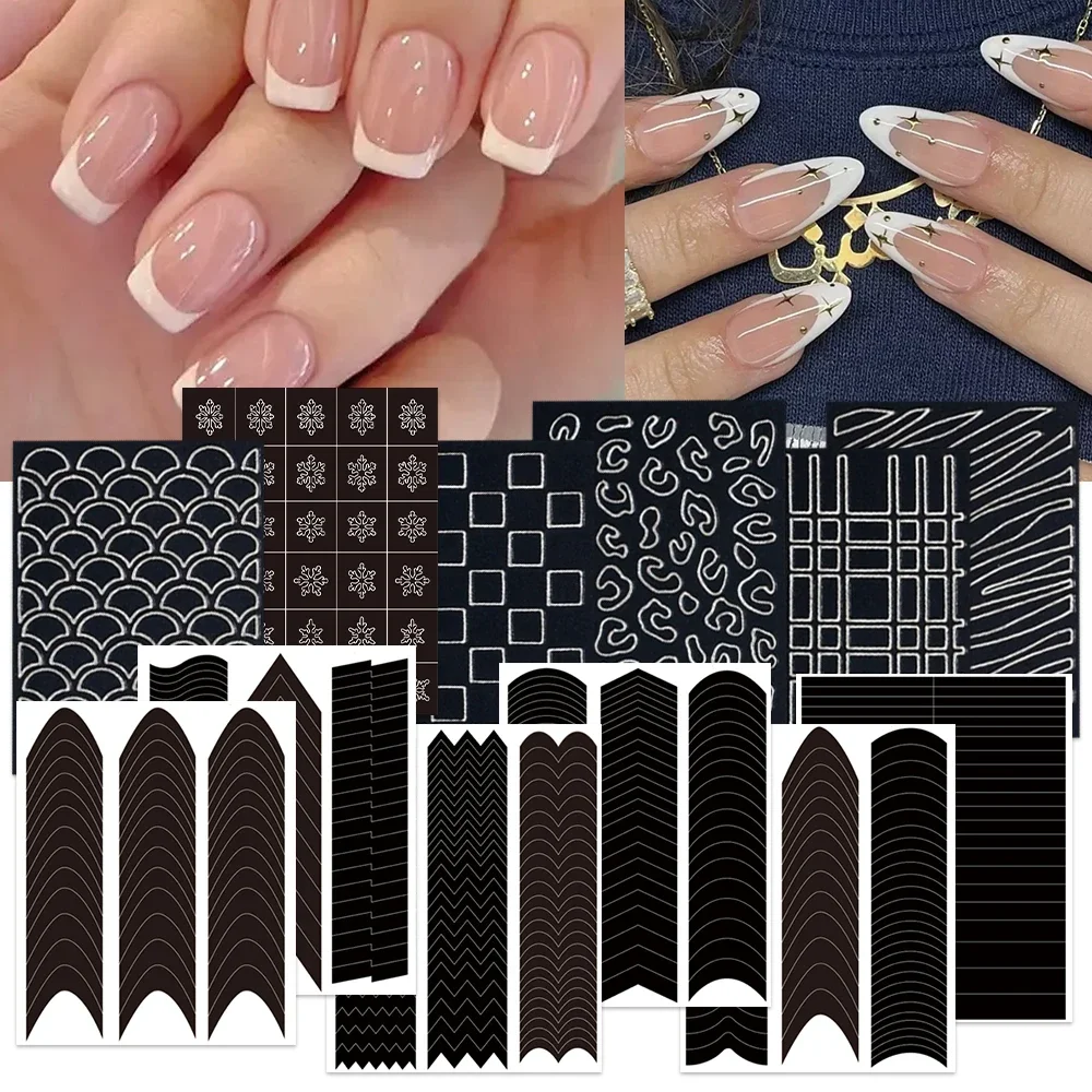 Nail Art Stencils Stickers Nail Charms Art Tools Decorations Supplies French Manicure Spray Template Nail Auxiliary Sticker
Nail Art Stencils Stickers Nail Charms Art Tools Decorations Supplies French Manicure Spray Template Nail Auxiliary Sticker