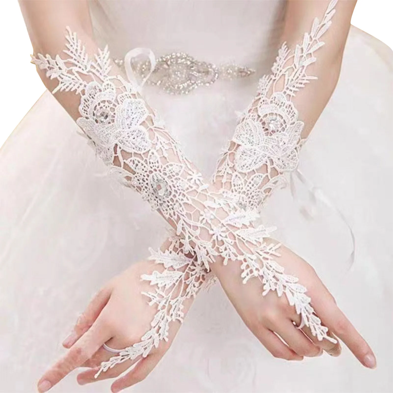 Wedding Lace Gloves Elegant Flower Pattern Mesh Gloves Bridal Engagement Party Banquet Gloves For Women Marriage Accessories
Wedding Lace Gloves Elegant Flower Pattern Mesh Gloves Bridal Engagement Party Banquet Gloves For Women Marriage Accessories