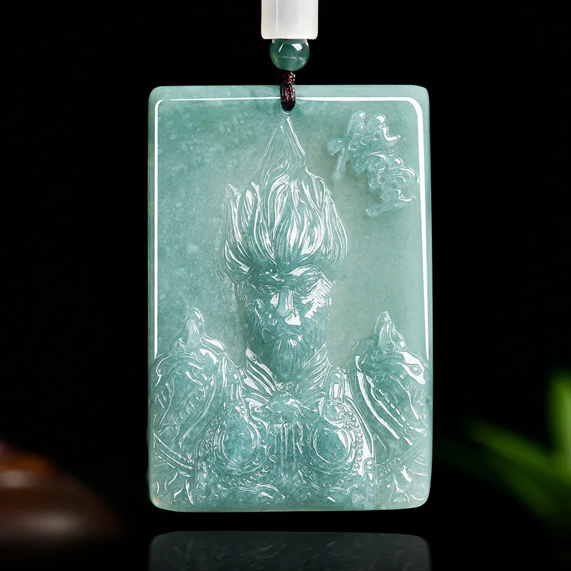 Real Natural Blue Water Jade Great Sage Equalling Heaven Wukong Pendant Necklace Carved Charm Jewelry Fashion Amulet Gifts
Real Natural Blue Water Jade Great Sage Equalling Heaven Wukong Pendant Necklace Carved Charm Jewelry Fashion Amulet Gifts