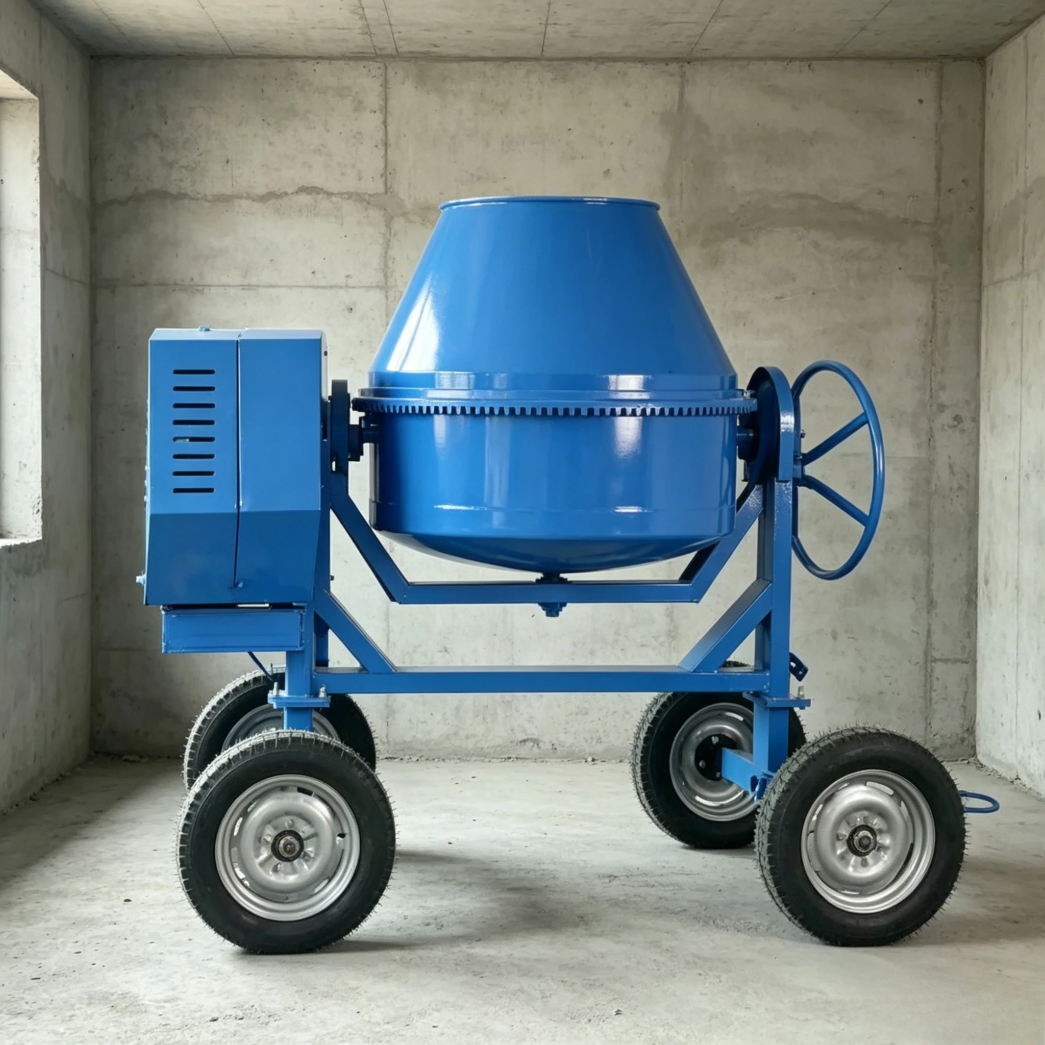 YG Customized 280L Reversible Drum Concrete Mixer Electric Engine Mobile Mini Cement Mixing Drum Concrete Mixer Drum for Sale
YG Customized 280L Reversible Drum Concrete Mixer Electric Engine Mobile Mini Cement Mixing Drum Concrete Mixer Drum for Sale