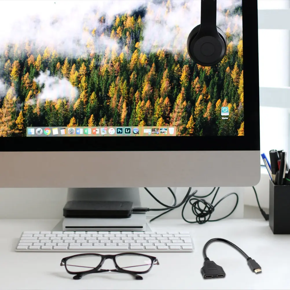 Video Splitter Male to Dual Female Cable Adapter for Dual Monitor LCD LED Stable Signal Transmission Display Device
Video Splitter Male to Dual Female Cable Adapter for Dual Monitor LCD LED Stable Signal Transmission Display Device