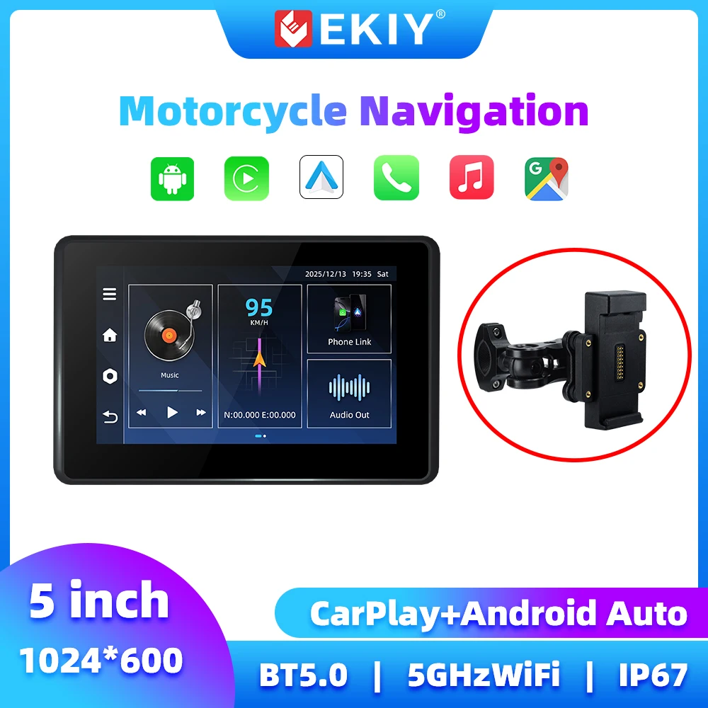 EKIY 5 inch Motorcycle Screen Android 14.0 for BMW Motorcycle Navigation Monitor Wireless Carplay Android Auto Display Motor GPS
EKIY 5 inch Motorcycle Screen Android 14.0 for BMW Motorcycle Navigation Monitor Wireless Carplay Android Auto Display Motor GPS