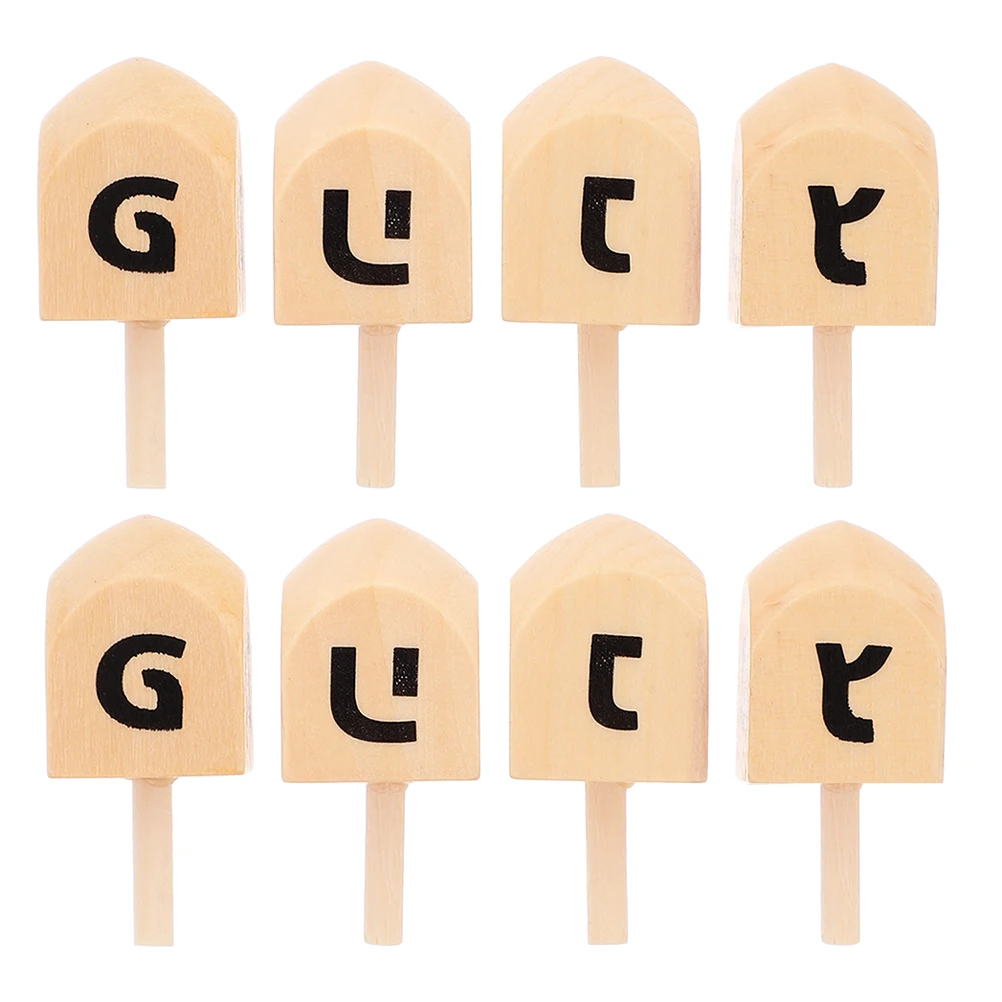 8 Pcs Wooden Spinning Top Hanukkah Spiral Child Toys Lotus Tree Handmade Dreidels
8 Pcs Wooden Spinning Top Hanukkah Spiral Child Toys Lotus Tree Handmade Dreidels