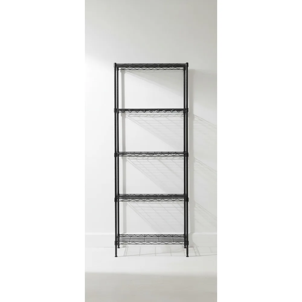 5-Tier Heavy Duty Steel Shelving Unit 24x14x60 Inch Commercial Storage Rack for Kitchen Garage Pantry
5-Tier Heavy Duty Steel Shelving Unit 24x14x60 Inch Commercial Storage Rack for Kitchen Garage Pantry