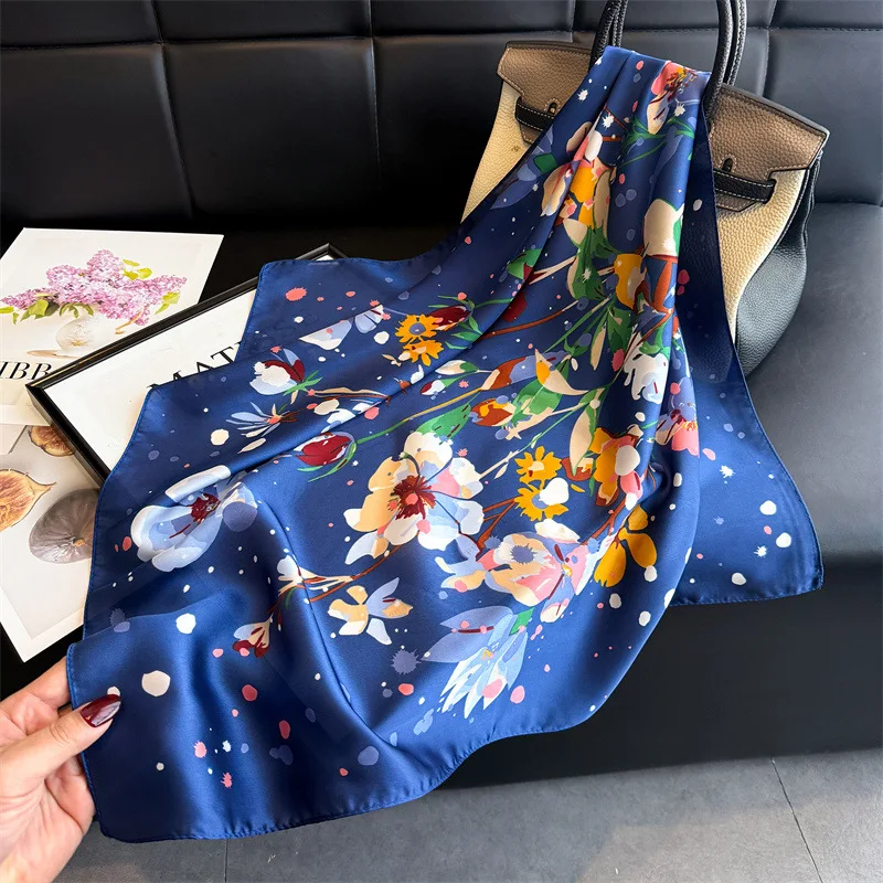 Silk Headscarf Scarf Hijab Woman Shawl and Wraps Bandana Headband Neckerchief Foulards Femme Luxury Brands Hair Bands
Silk Headscarf Scarf Hijab Woman Shawl and Wraps Bandana Headband Neckerchief Foulards Femme Luxury Brands Hair Bands