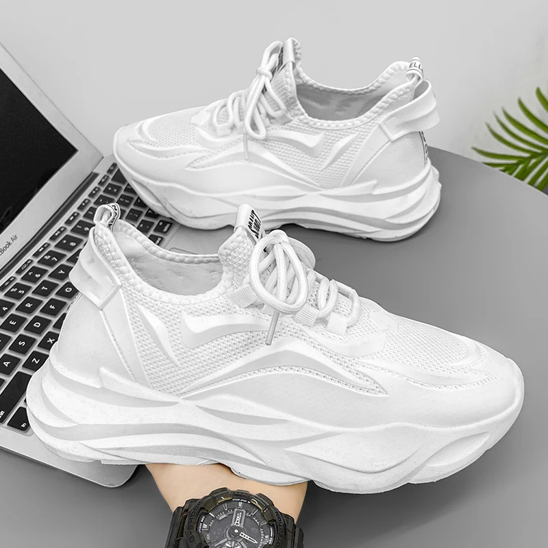 Lightweight White Men Casual Sneakers Comfortable Fashion Men Sports Shoes Breathable Running Shoes Soft Anti-slip Walking Shoes
Lightweight White Men Casual Sneakers Comfortable Fashion Men Sports Shoes Breathable Running Shoes Soft Anti-slip Walking Shoes