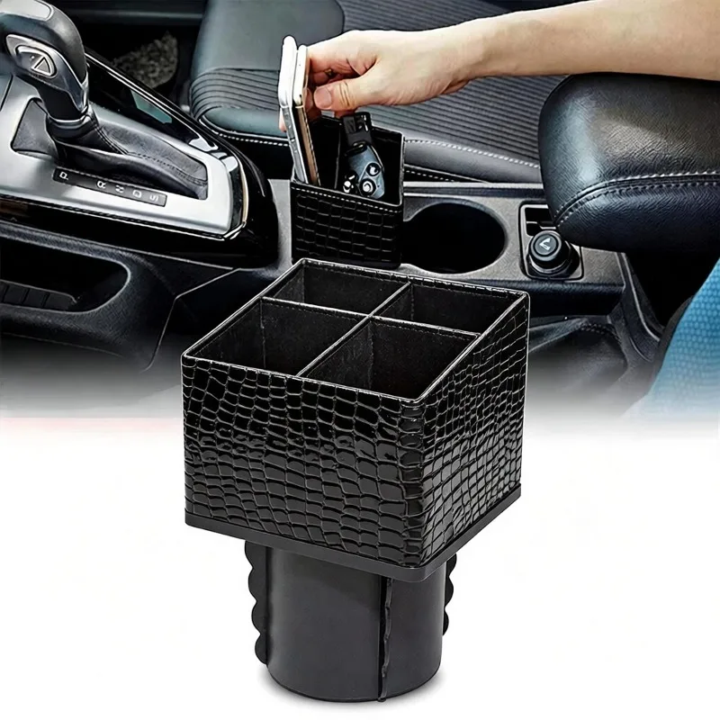 2026 New Car Center Control Storage Box PU leather Square Container Cup Holder Pocket Console Pocket Organizer Coin Collector
2026 New Car Center Control Storage Box PU leather Square Container Cup Holder Pocket Console Pocket Organizer Coin Collector