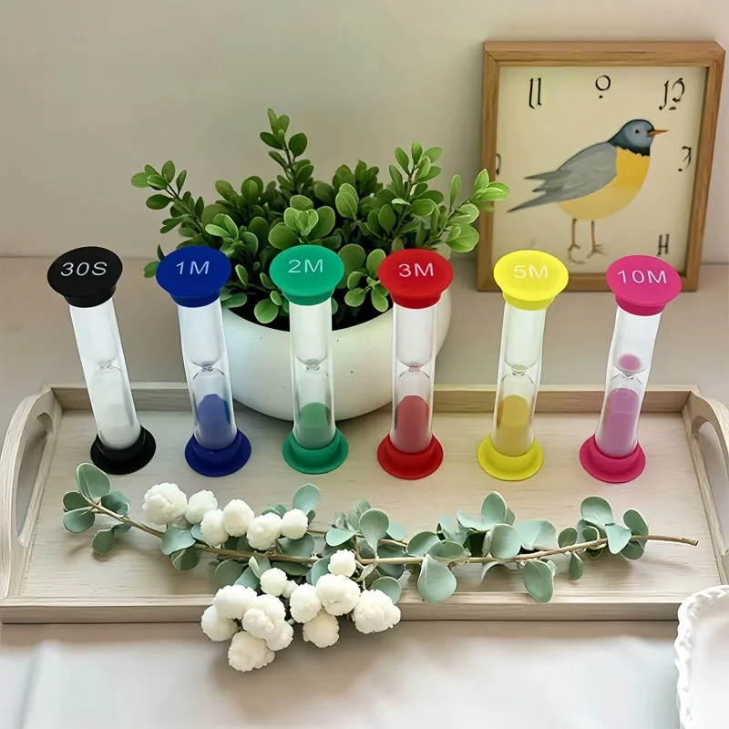 Colorful anti drop plastic hourglass student gift decoration ornament hourglass timer game set gift
Colorful anti drop plastic hourglass student gift decoration ornament hourglass timer game set gift