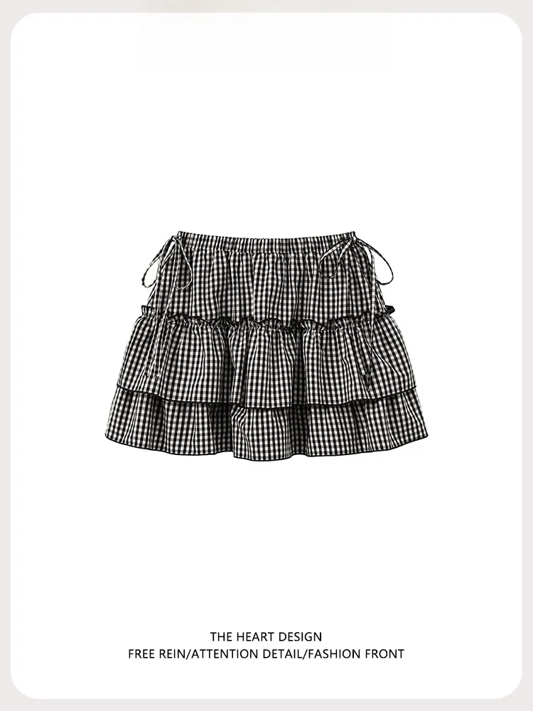 Korean Style Plaid Double Layer Elastic Waist Puffy Short Skirt Women's Summer New Sweet Cake Skirt Cotton High Waist A-Line ...
Korean Style Plaid Double Layer Elastic Waist Puffy Short Skirt Women's Summer New Sweet Cake Skirt Cotton High Waist A-Line ...