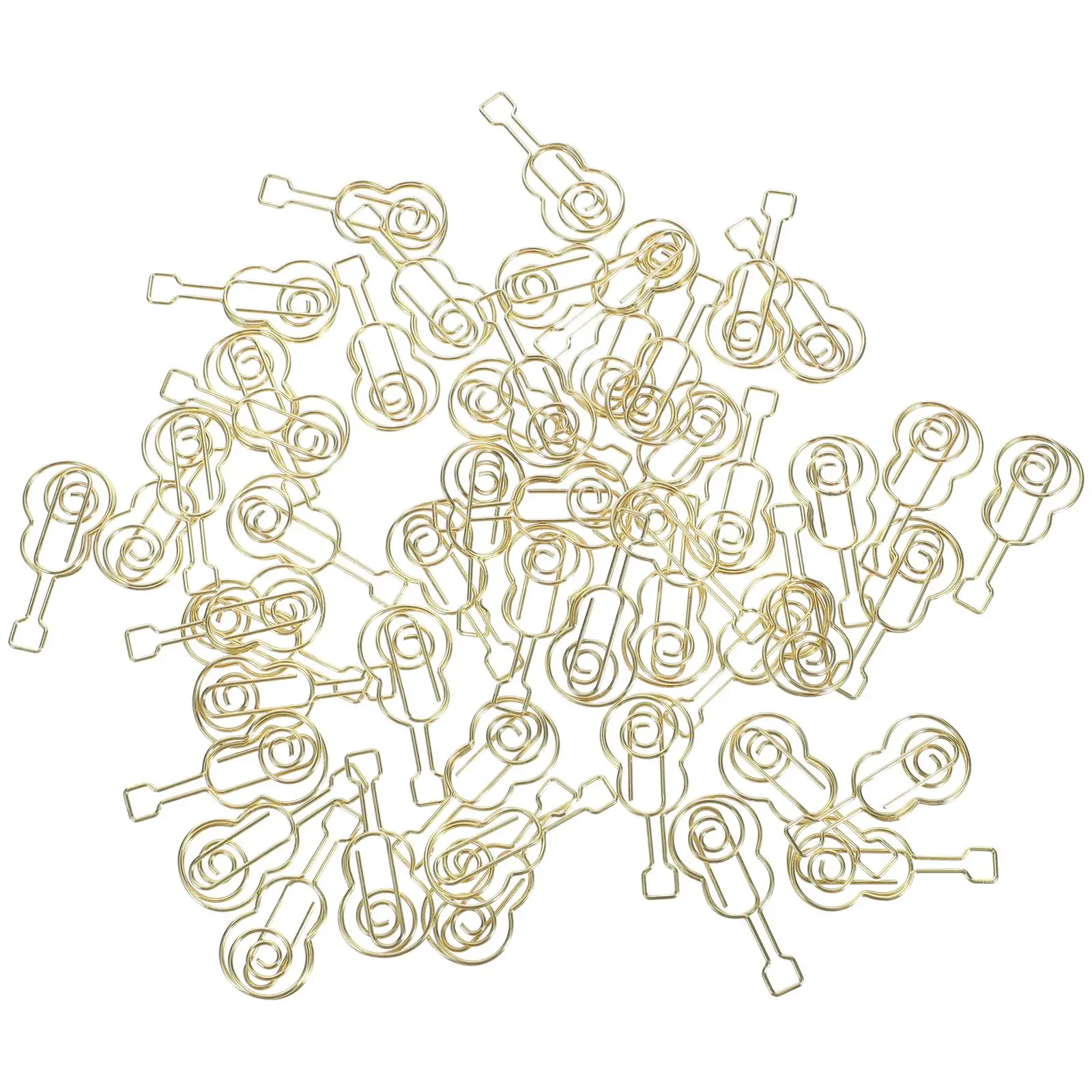 50pcs Golden Musical Violin Guitar Shaped Paper Clips Metal Office Supplies Cute Decorative Note Work Mini Pins for Crafts Gifts
50pcs Golden Musical Violin Guitar Shaped Paper Clips Metal Office Supplies Cute Decorative Note Work Mini Pins for Crafts Gifts