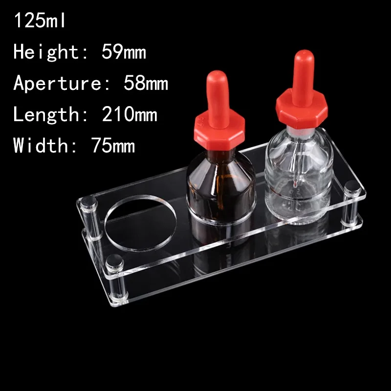 125ml Clear Acrylic Dropper Stand Lab Use Organic Glass Holder for Essential Oil Bottles Pipettes JVLAB
125ml Clear Acrylic Dropper Stand Lab Use Organic Glass Holder for Essential Oil Bottles Pipettes JVLAB