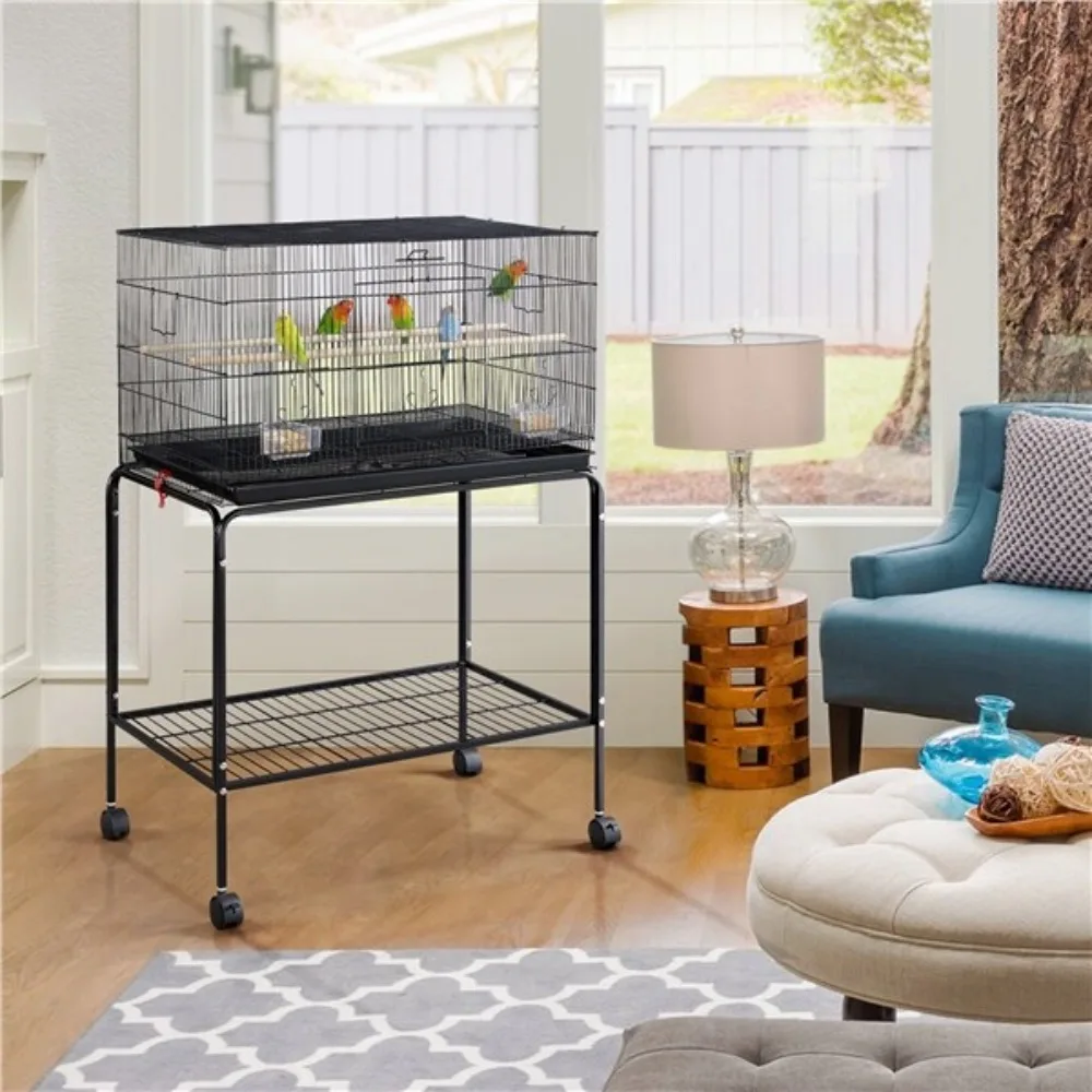 Flight Bird Cage for Parakeet Budgie Finch Lovebird w/ Detachable Stand&Wheels
Flight Bird Cage for Parakeet Budgie Finch Lovebird w/ Detachable Stand&Wheels
