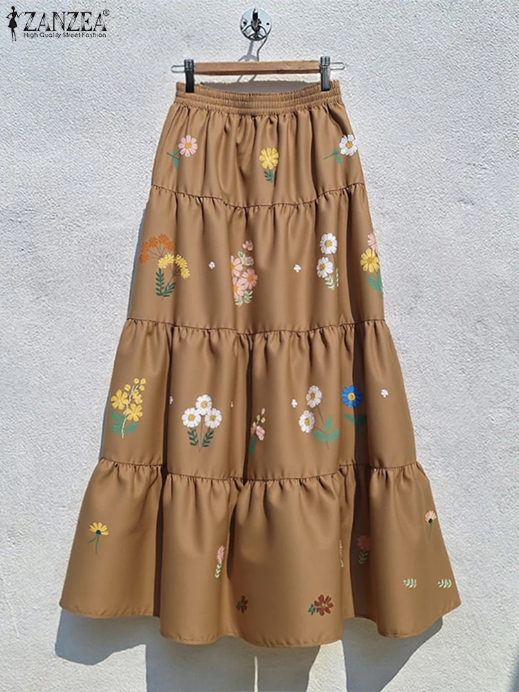 ZANZEA богемные макси-юбки, осень 2022, женские юбки с эластичной резинкой на талии и принтом Jupes Faldas Saia, плиссированные праздничные длинные плавки с высокой талией
ZANZEA богемные макси-юбки, осень 2022, женские юбки с эластичной резинкой на талии и принтом Jupes Faldas Saia, плиссированные праздничные длинные плавки с высокой талией