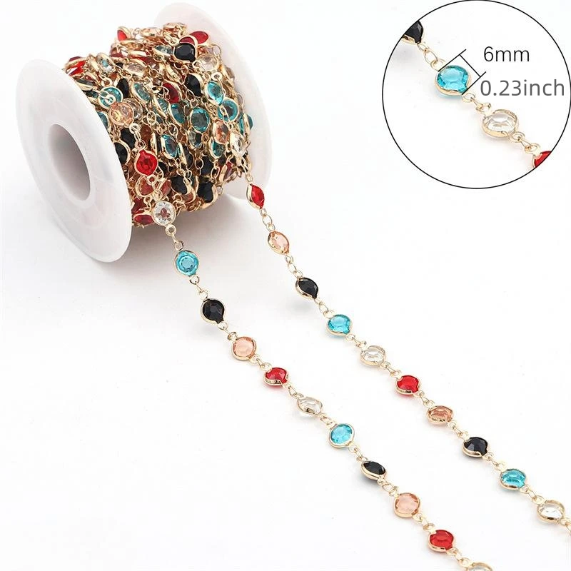 1meter Dark Green Crystal Beads Chains DIY Accessories Glass KC Gold Color Chain for Necklace Bracelet Jewelry Making Materials
1meter Dark Green Crystal Beads Chains DIY Accessories Glass KC Gold Color Chain for Necklace Bracelet Jewelry Making Materials