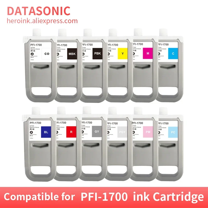 Чернильный картридж DAT PFI1700 PFI-1700, совместимый с Canon PRO 2000 4000 4000s 6000 6000s pro 2100 4100 6100 с резервуаром для пигментных чернил
Чернильный картридж DAT PFI1700 PFI-1700, совместимый с Canon PRO 2000 4000 4000s 6000 6000s pro 2100 4100 6100 с резервуаром для пигментных чернил