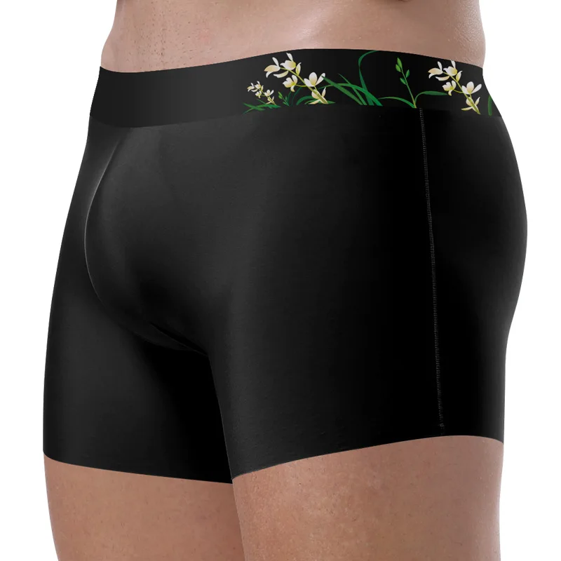 Ice Silk Men's Panties Seamless Thin Boxer Shorts Fashion Print Mens Underwear Boxers Breathable Quick Drying Underpants Cuecas
Ice Silk Men's Panties Seamless Thin Boxer Shorts Fashion Print Mens Underwear Boxers Breathable Quick Drying Underpants Cuecas