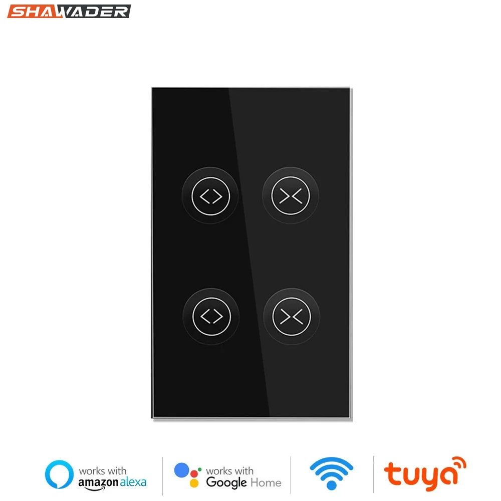 Shawader WiFi Tuya Переключатель штор США Сенсорные рулонные шторы Контроллер двигателя Приложение Smart Life Дистанционное управление через Alexa Google Voice
Shawader WiFi Tuya Переключатель штор США Сенсорные рулонные шторы Контроллер двигателя Приложение Smart Life Дистанционное управление через Alexa Google Voice