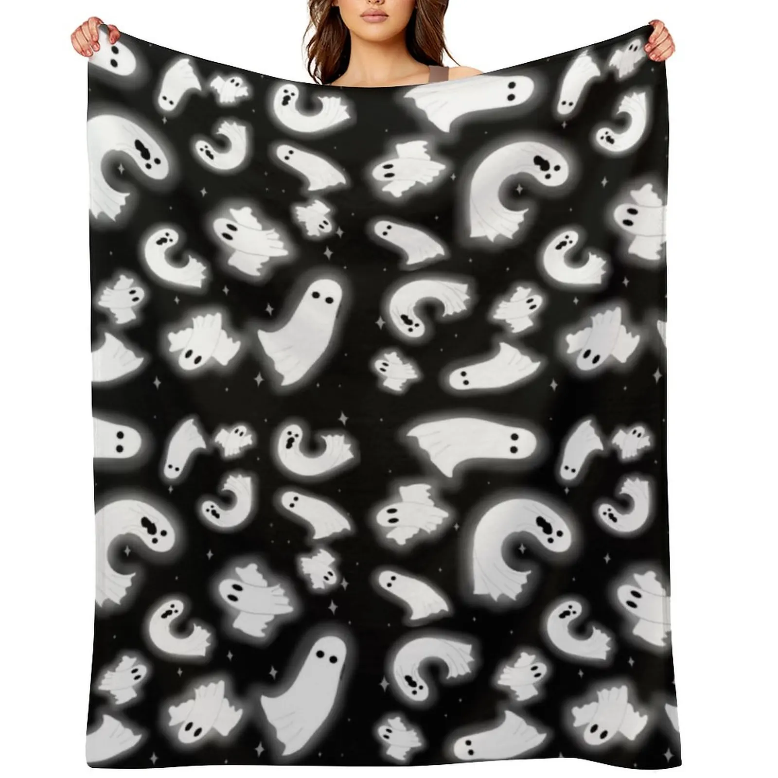 Gleaming Ghosts Throw Blanket Bed Fashionable Blankets For Bed christmas gifts Blankets
Gleaming Ghosts Throw Blanket Bed Fashionable Blankets For Bed christmas gifts Blankets