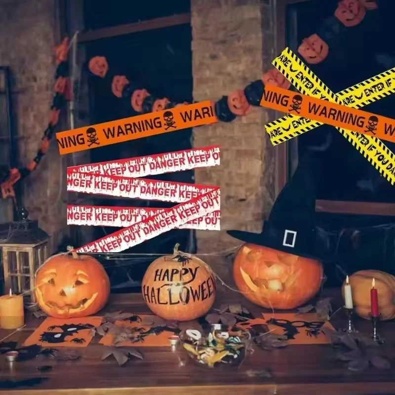Halloween Warning Tape Signs Banner Halloween Party Props Window Prop Danger Warning Line Halloween Party Decoration Supplies
Halloween Warning Tape Signs Banner Halloween Party Props Window Prop Danger Warning Line Halloween Party Decoration Supplies