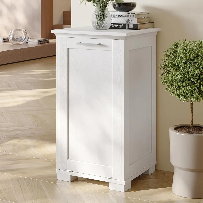 Wooden Trash Can Cabinet with Door Kitchen Hamper Cabinet for Kitchen Dog Proof, Dining Room and Laundry Room
Wooden Trash Can Cabinet with Door Kitchen Hamper Cabinet for Kitchen Dog Proof, Dining Room and Laundry Room