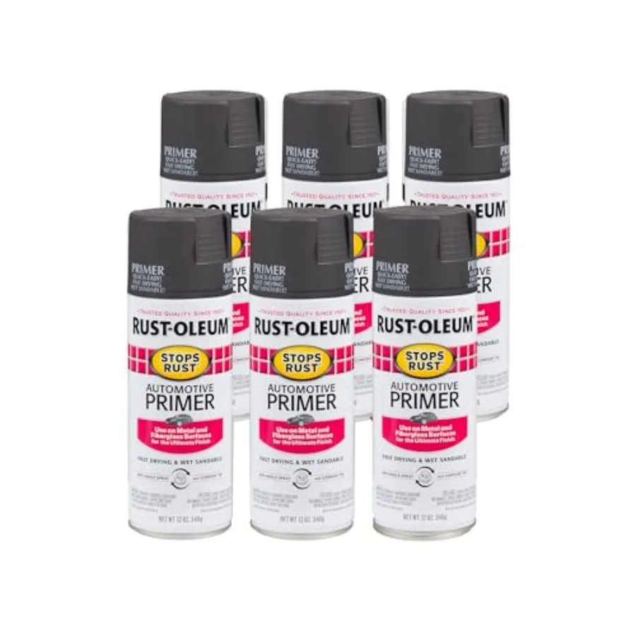 2089830-6PK Stops Rust Automotive Primer Spray 12 oz Flat Dark Gray 6 Pack
2089830-6PK Stops Rust Automotive Primer Spray 12 oz Flat Dark Gray 6 Pack