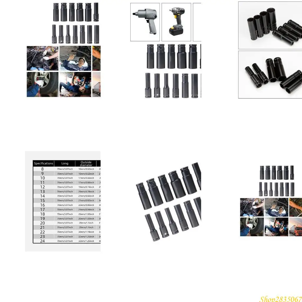 10/13 шт. Основной 6point Socket Tool -дюймовый привод ударов для привода для энтузиастов DIY.
10/13 шт. Основной 6point Socket Tool -дюймовый привод ударов для привода для энтузиастов DIY.