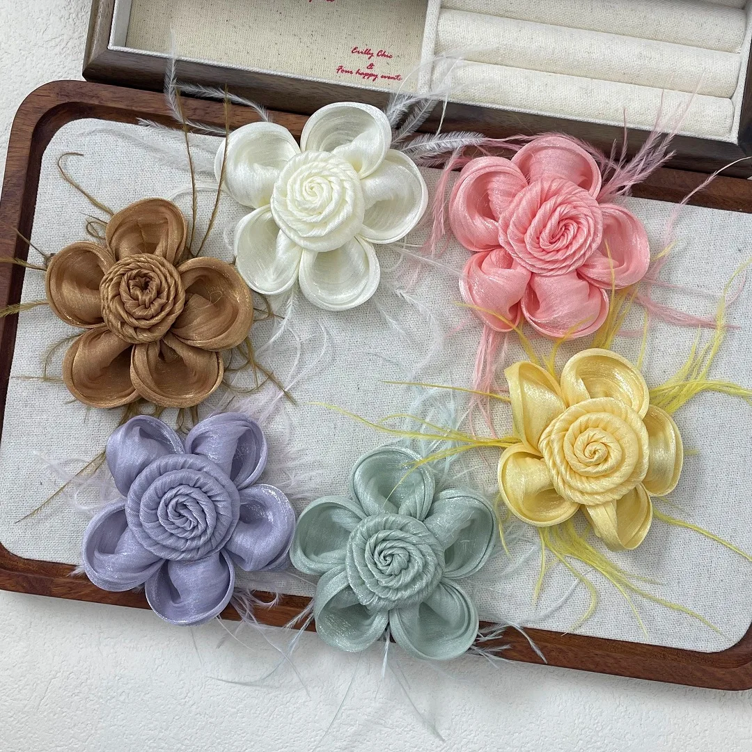 3PCS Feather mesh rose flower diy clothing accessories flower accessories clothing cloth patch
3PCS Feather mesh rose flower diy clothing accessories flower accessories clothing cloth patch