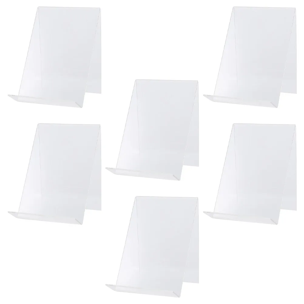 6Pcs Acrylic Display Rack Versatile Desktop Book Holder File Oblique Stand Transparent Display Bracket for Office School Home
6Pcs Acrylic Display Rack Versatile Desktop Book Holder File Oblique Stand Transparent Display Bracket for Office School Home