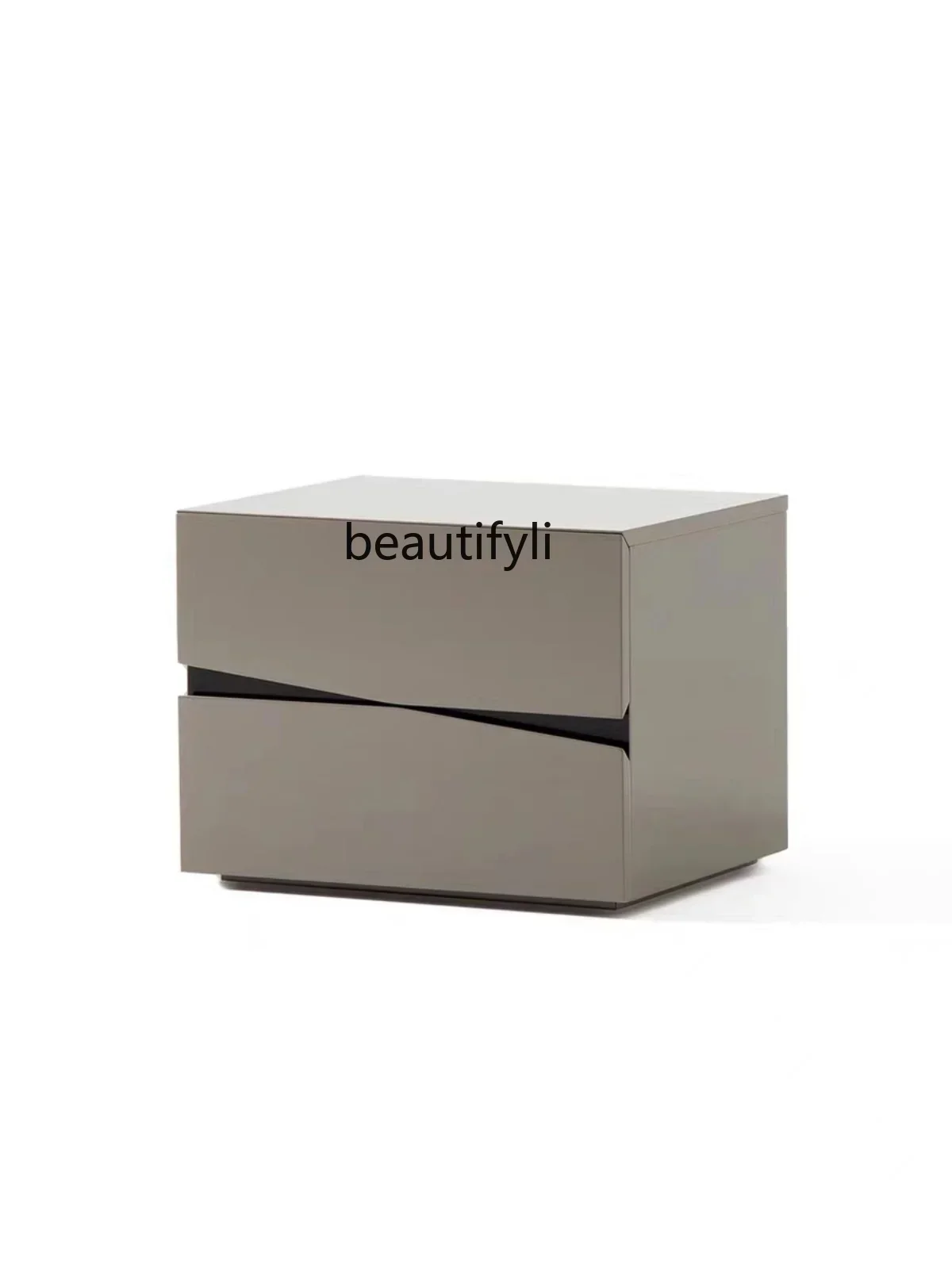 Italian Minimalist Bedside Table Paint Leather Veneer Locker Nordic Bedroom Designer Bedside Cabinet
Italian Minimalist Bedside Table Paint Leather Veneer Locker Nordic Bedroom Designer Bedside Cabinet