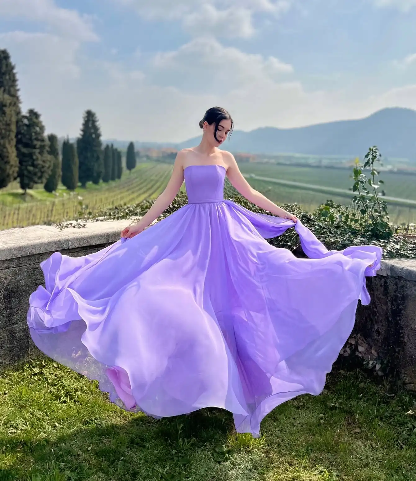 Customized Exquisite Chiffon A-Line Evening Dresses Strapless Sleeveless Panel Train Special Occasion Gowns High Quali
Customized Exquisite Chiffon A-Line Evening Dresses Strapless Sleeveless Panel Train Special Occasion Gowns High Quali