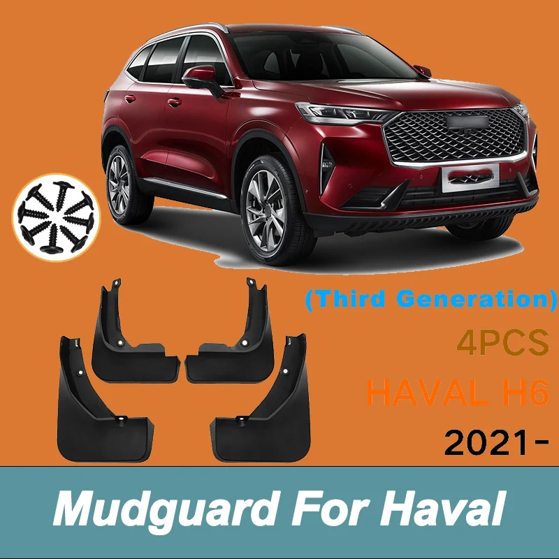 For Haval H6 2021 Automotive Tire Mudguard Waterproof Prevent Mud Splashing Car Mud Flaps Fender Trim 4pcs Accessories
For Haval H6 2021 Automotive Tire Mudguard Waterproof Prevent Mud Splashing Car Mud Flaps Fender Trim 4pcs Accessories