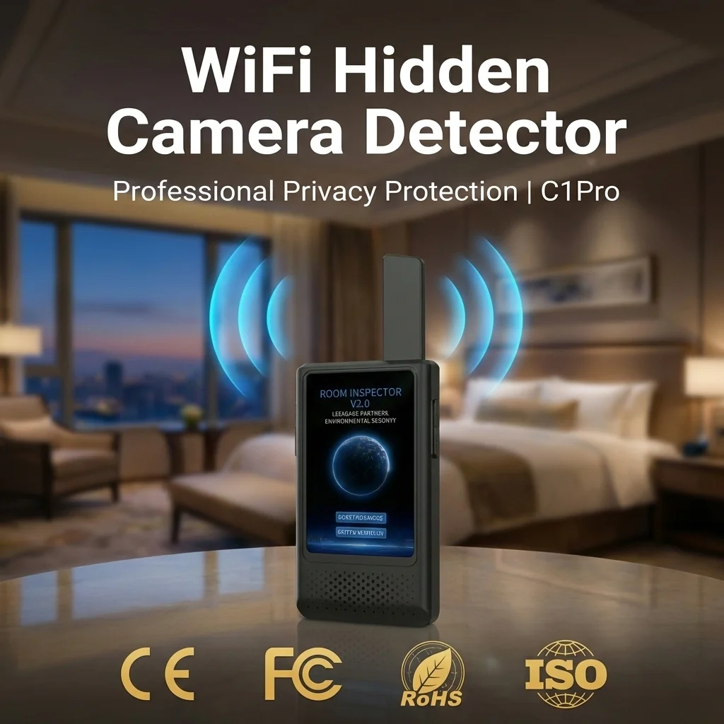 WiFi Hidden Camera Detector Spy Camera Finder Portable Wireless Signal Scanner for Hotel Travel Office TCH-C1Pro
WiFi Hidden Camera Detector Spy Camera Finder Portable Wireless Signal Scanner for Hotel Travel Office TCH-C1Pro