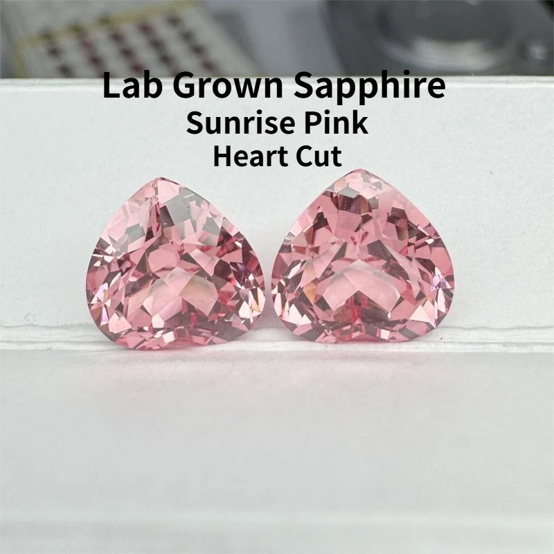 Lab Grown Sapphire Sunrise Pink Color Heart Cut Top Quality Gemstone for Jewelry Making Material Selectable Certificate
Lab Grown Sapphire Sunrise Pink Color Heart Cut Top Quality Gemstone for Jewelry Making Material Selectable Certificate