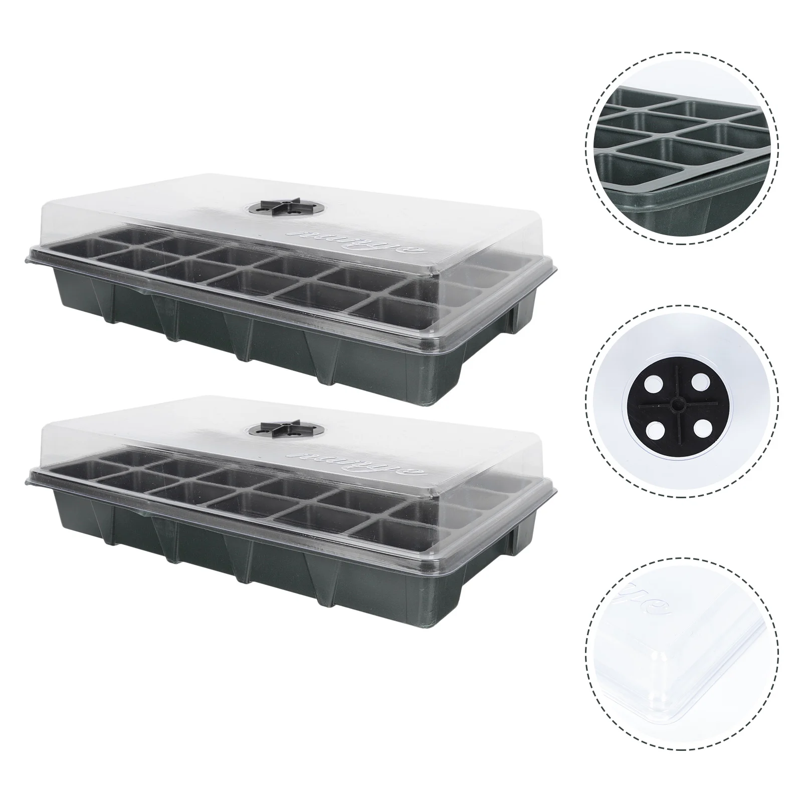 2 Pcs 24-Hole Seedling Tray Planting Container Greenhouse Plants Starter Germination Garden Tool Vegetable
2 Pcs 24-Hole Seedling Tray Planting Container Greenhouse Plants Starter Germination Garden Tool Vegetable