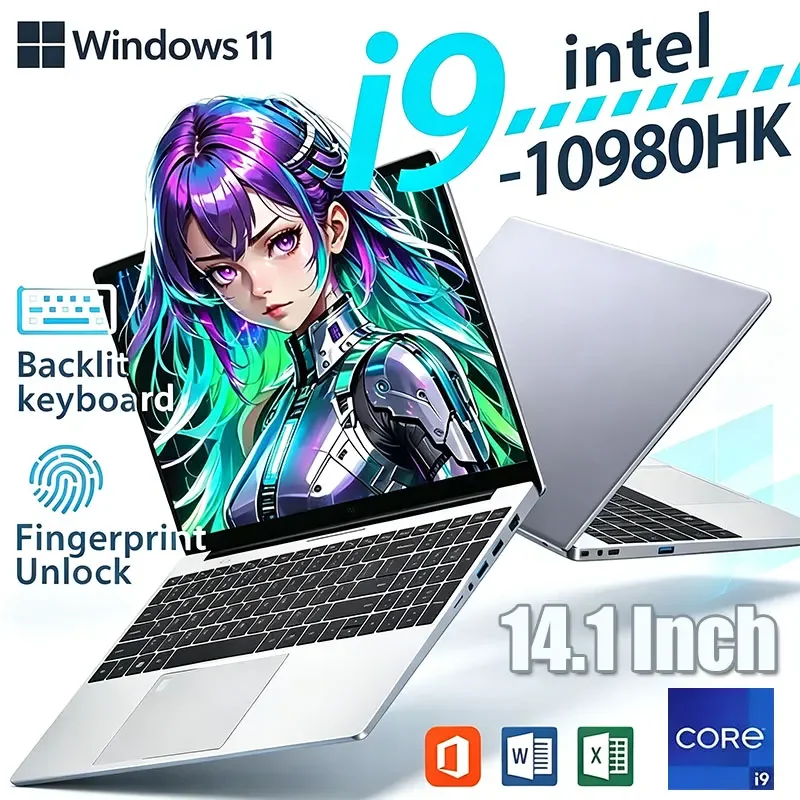 NEW 14.1 inch Portable Laptop 16GB 2TB Intel Core i9-10980HK Windows 11 Gaming Computer PC Gamer office Notebook 1920*1080 HD
NEW 14.1 inch Portable Laptop 16GB 2TB Intel Core i9-10980HK Windows 11 Gaming Computer PC Gamer office Notebook 1920*1080 HD